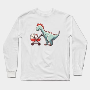 Dinosaur and Its Baby Long Sleeve T-Shirt